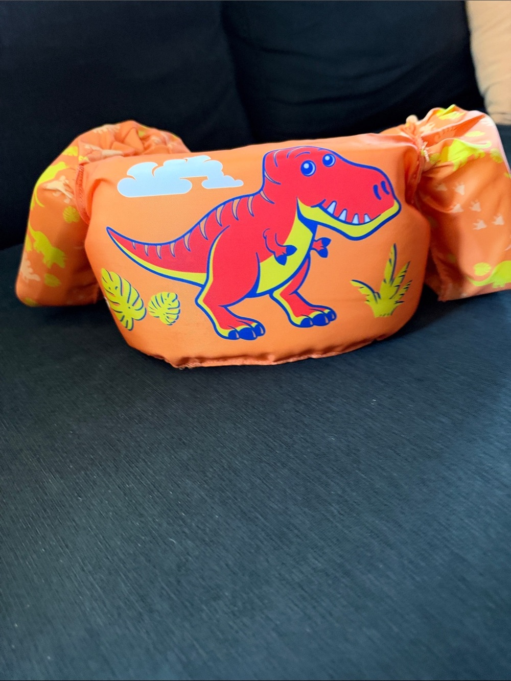 Unbranded Kids Orange Dinosaur Swim Arm Floaties